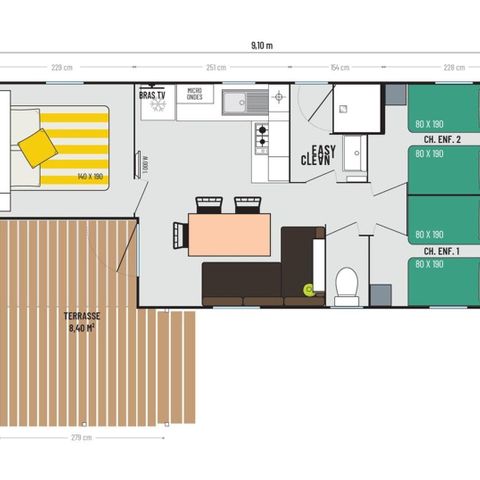 Mobile home 6 persons - LOGGIA