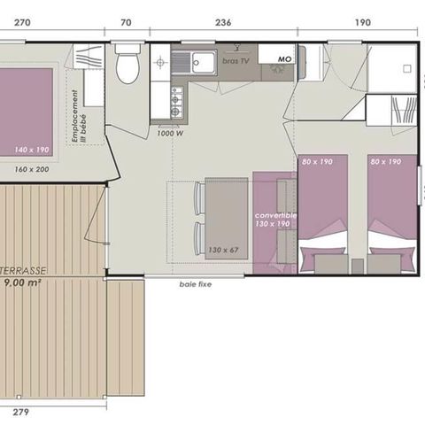 Mobile home 4 persons - LOGGIA