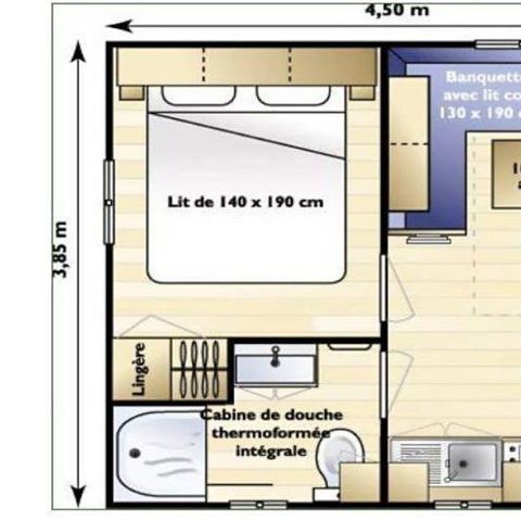 MOBILHOME 2 personnes - DUO