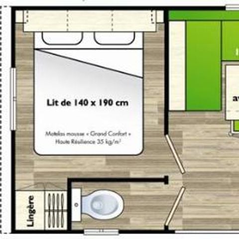 MOBILHOME 4 personnes - MERCURE