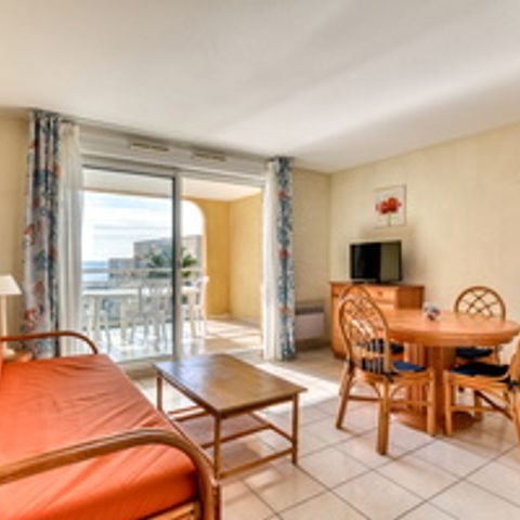 Appartement 4 personen - 2-kamer appartement voor 4 personen met zeezicht