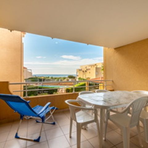 Apartement 6 Personen - Wohnung 2 Zimmer Kabine 6 Personen Meerblick