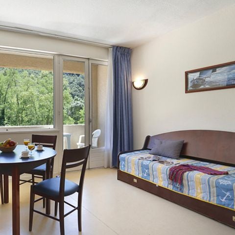 Studio 4 personen - Met slaapgedeelte voor 4 personen