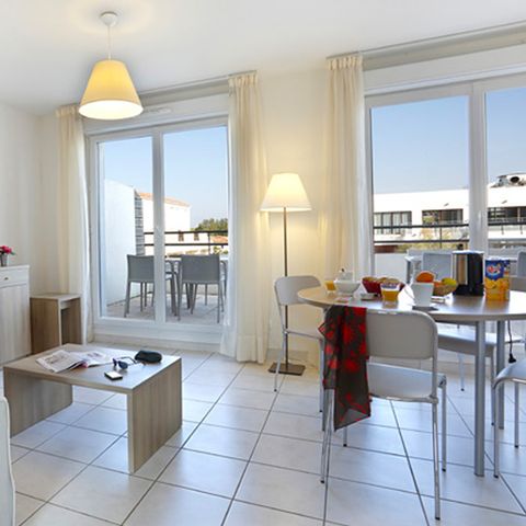 Wohnung 6 personen - 3 Zimmer Duplex Poolblick