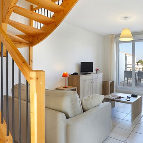 Wohnung 6 personen - 3 Zimmer Duplex Poolblick