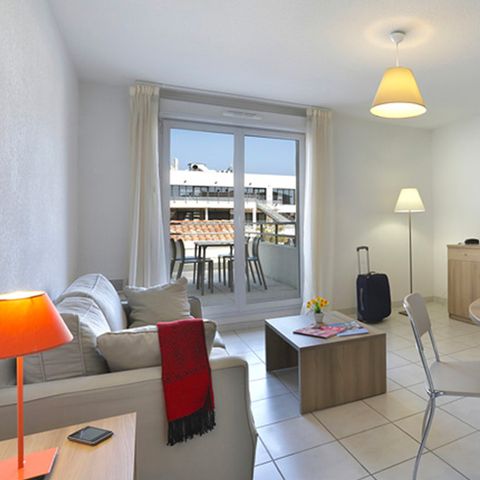 Wohnung 6 personen - 3 Zimmer Duplex Poolblick