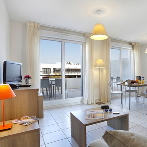Wohnung 6 personen - 3 Zimmer Duplex Poolblick