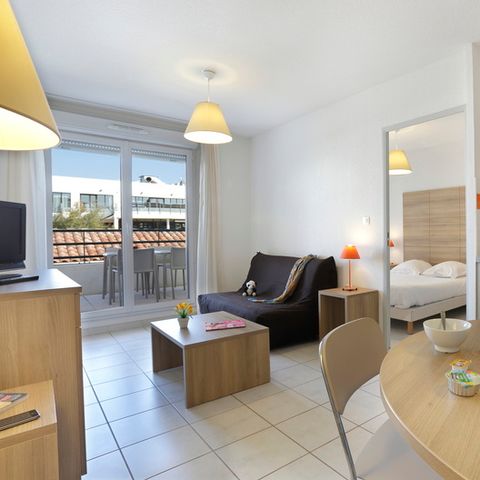 Apartement 4 Personen - 2-Zimmer-Wohnung 4 Personen klimatisiert Poolblick