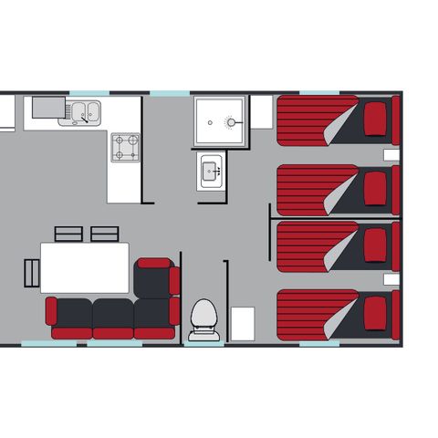 Mobilhome 6 personnes - LOGGIA 3