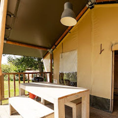 TENDA IN TELA E LEGNO 5 persone - Legno