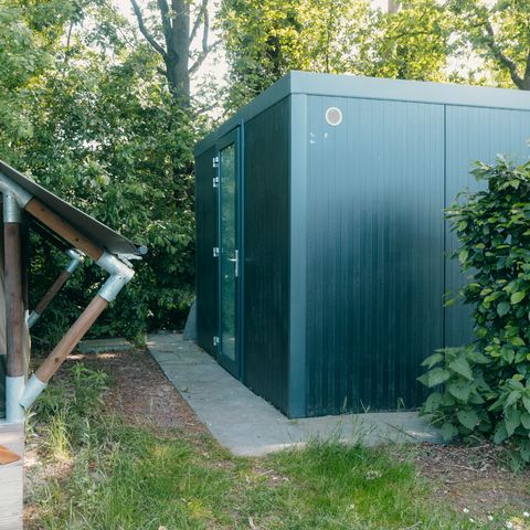 TENTE TOILE ET BOIS 4 personnes - Safari Cottage XS avec salle de bain privée