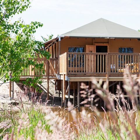 TENTE TOILE ET BOIS 8 personnes - Safari Cottage XL