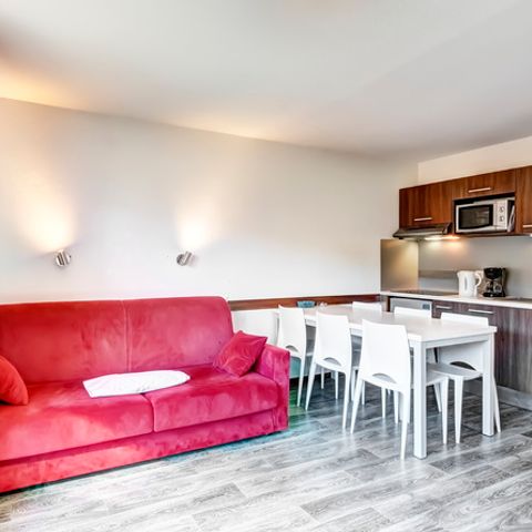 Apartement 6 Personen - 2-Zimmer-Wohnung mit Schlafecke 6 Personen