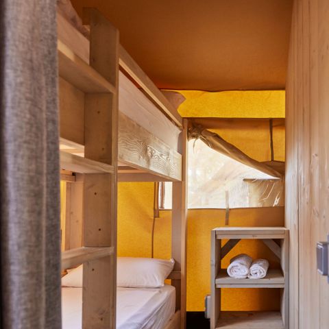 TIENDA DE LONA Y MADERA 4 personas - Glamping Safari Mistral