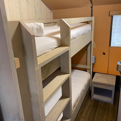 TIENDA DE LONA Y MADERA 4 personas - Glamping Safari Mistral