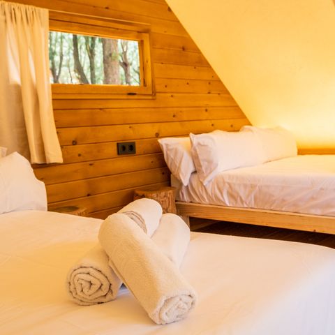 Canvas and wooden tent 4 persons - Glamping Tipi Retama