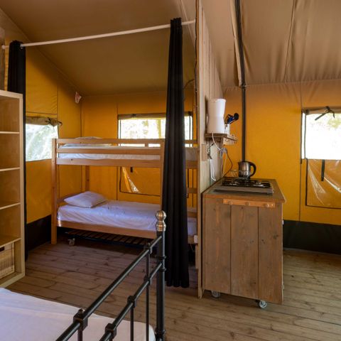 SAFARIZELT 5 Personen - Zelt Lodge COMBARELLES 35m² ohne Sanitäranlagen