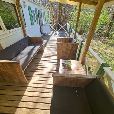 Stacaravan 6 personen - Stacaravan LUXE 6 pers