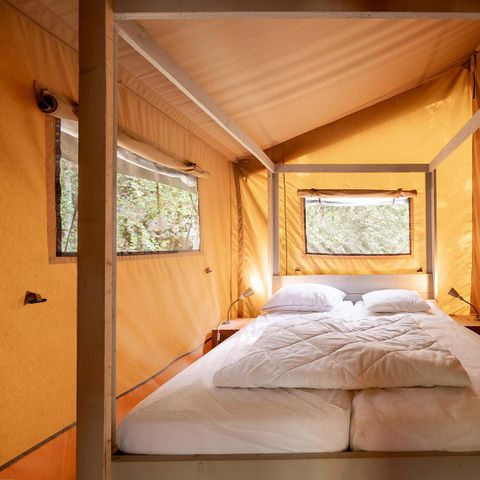 TIENDA DE LONA Y MADERA 6 personas - Madera