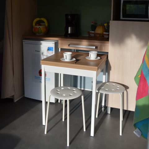 Canvas and wooden tent 4 persons - COCO, without sanitary facilities