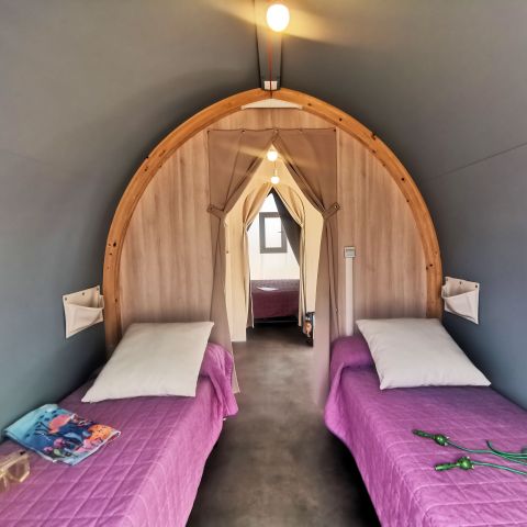 Tent van canvas en hout 4 personen - COCO, zonder sanitair