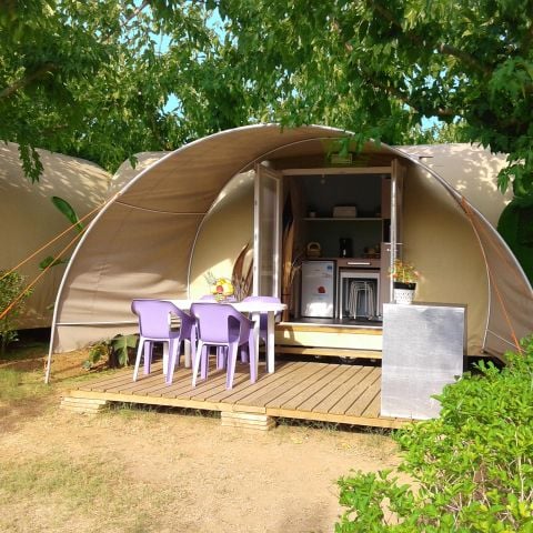 TENTE TOILE ET BOIS 4 personnes - COCO, sans sanitaires