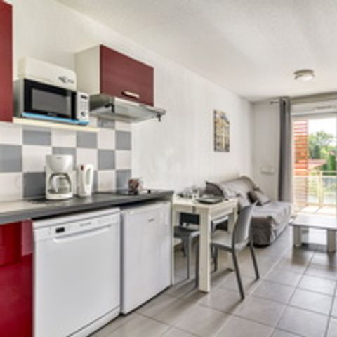 Studio 4 personen - Studio voor 4 personen met airconditioning