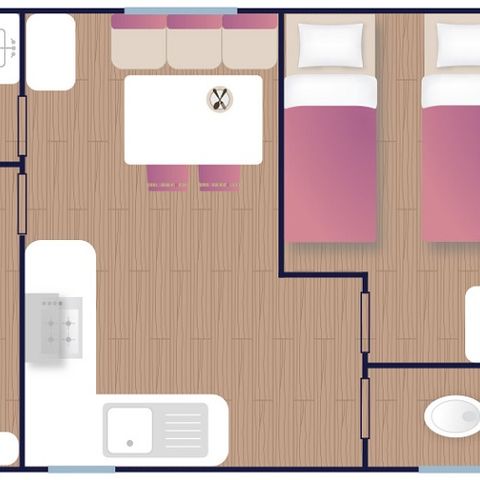 Mobile home 4 persons - XIMISTA