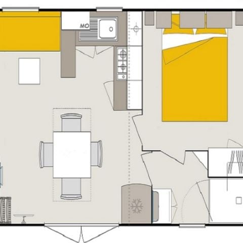 Stacaravan 6 personen - UHAINA