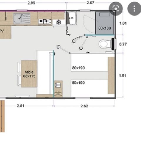 MOBILHOME 6 personas - ILARGGIA