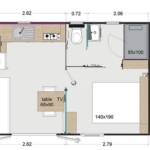 Mobilheim 2 Personen - EGURRA