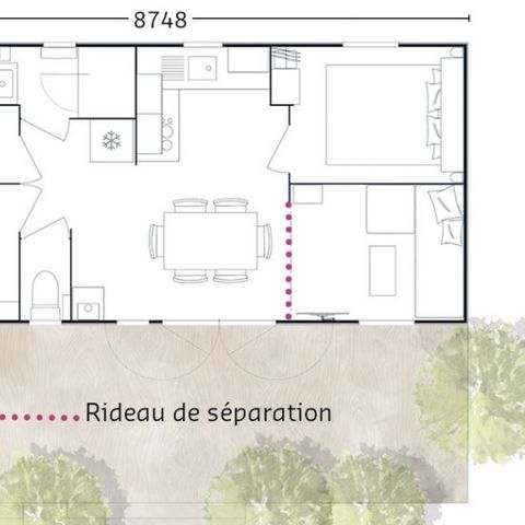 Mobile home 4 persons - MH FAMILIA 6/7pers
