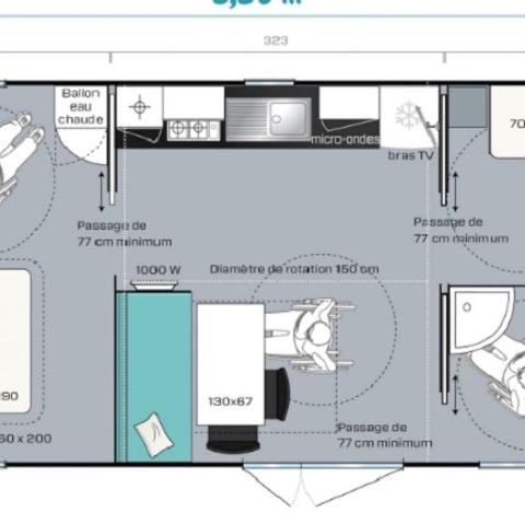 Mobile home 4 persons - MH OSTADARA PMR