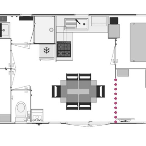 Mobile home 6 persons - Occitania 6