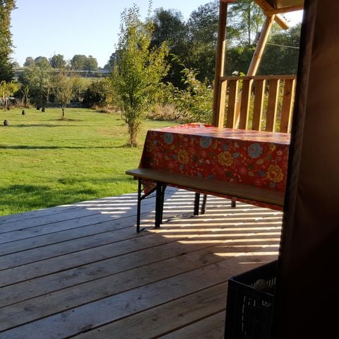 TENDA IN TELA E LEGNO 4 persone - SAFARI PREMIER PRE, senza servizi igienici