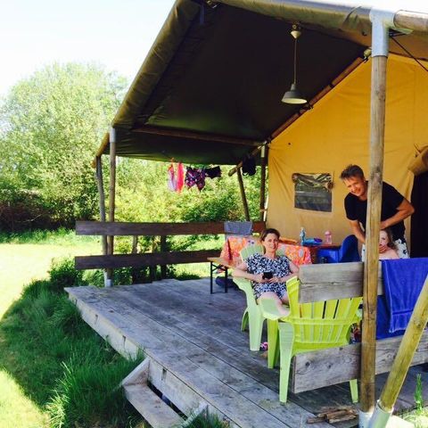 TENDA IN TELA E LEGNO 4 persone - SAFARI DE LUXE XL, senza servizi igienici