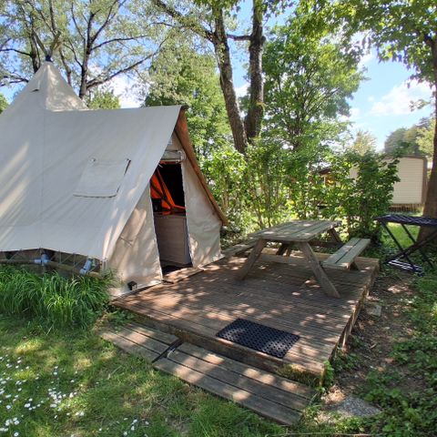 Accommodatie 4 personen - Tipi (zonder sanitair)