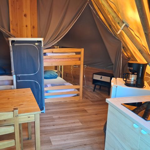 Accommodatie 4 personen - Tipi (zonder sanitair)