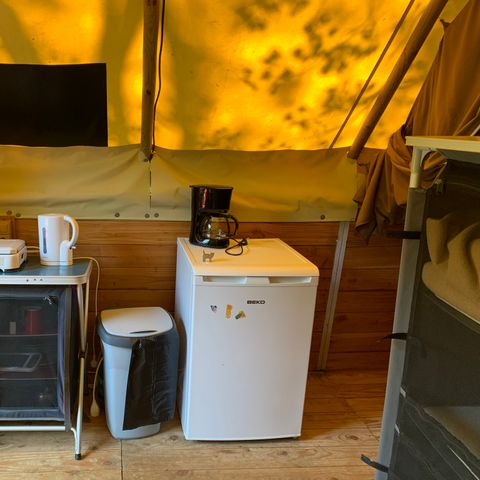 Canvas and wooden tent 5 persons - The Amazon (without sanitary facilities)