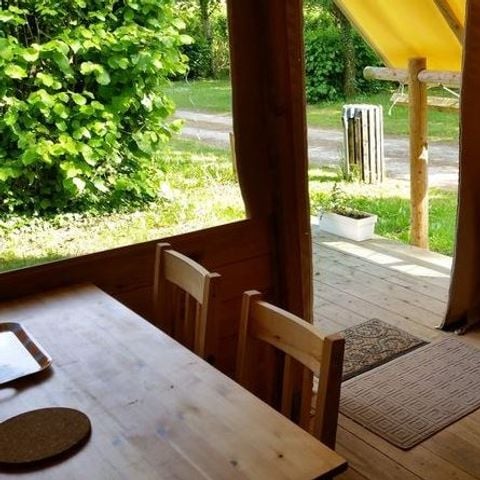 Canvas and wooden tent 5 persons - The Amazon (without sanitary facilities)