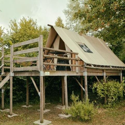 Accommodatie 2 personen - La Canadienne op palen (zonder sanitair)