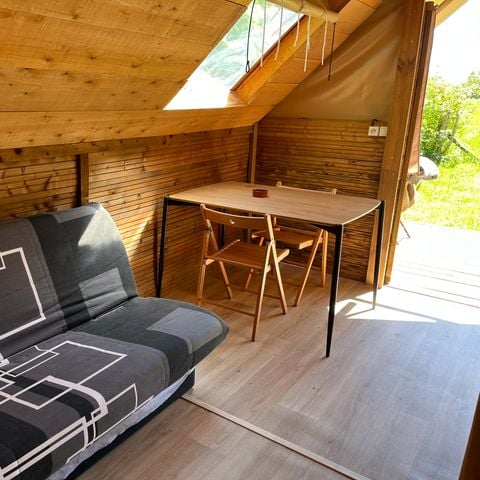 TENTE TOILE ET BOIS 4 personnes - Trappeur 