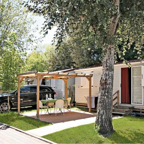 Stacaravan 4 personen - Solarium