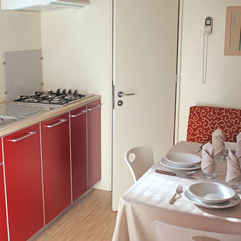 Stacaravan 4 personen - Solarium