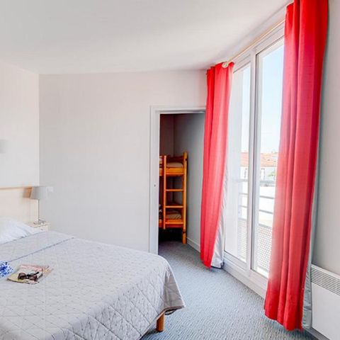 Apartement 6 Personen - 2-Zimmer-Kabine 6 Personen Meerblick