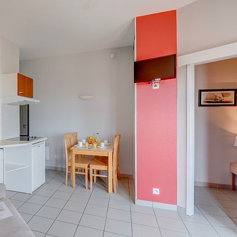 STUDIO 4 personnes - 4 personnes avec coin nuit vue Mer