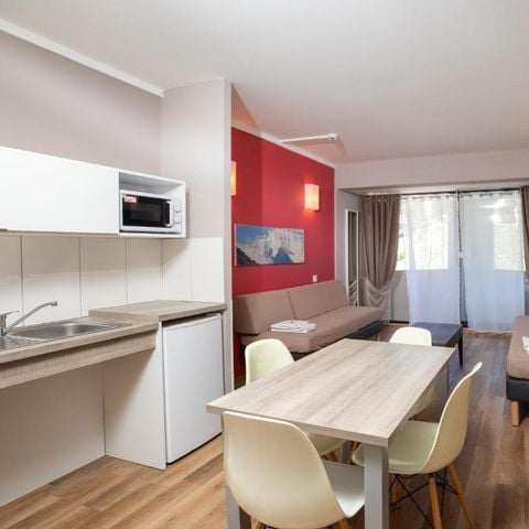 Studio 4 personen - Zonder balkon (Logies en Ontbijt)