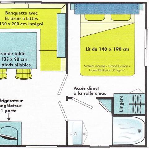 Mobile home 8 persons - Grand Confort - 30 m2