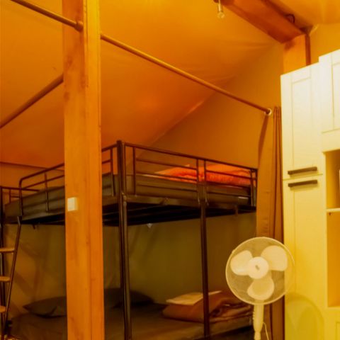 Canvas and wooden tent 7 persons - Canvas bungalow 7p