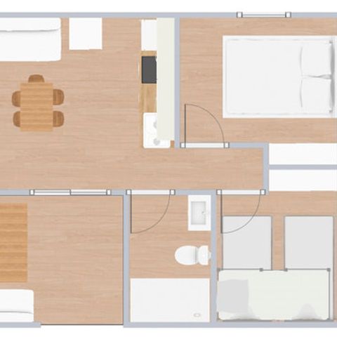 Bungalow 5 persons - C. White comfort